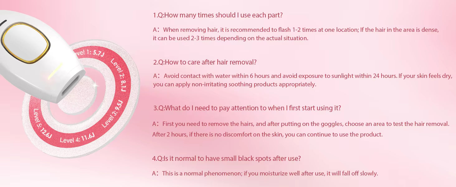 Woman using LumaSmooth IPL device on legs for permanent hair removal