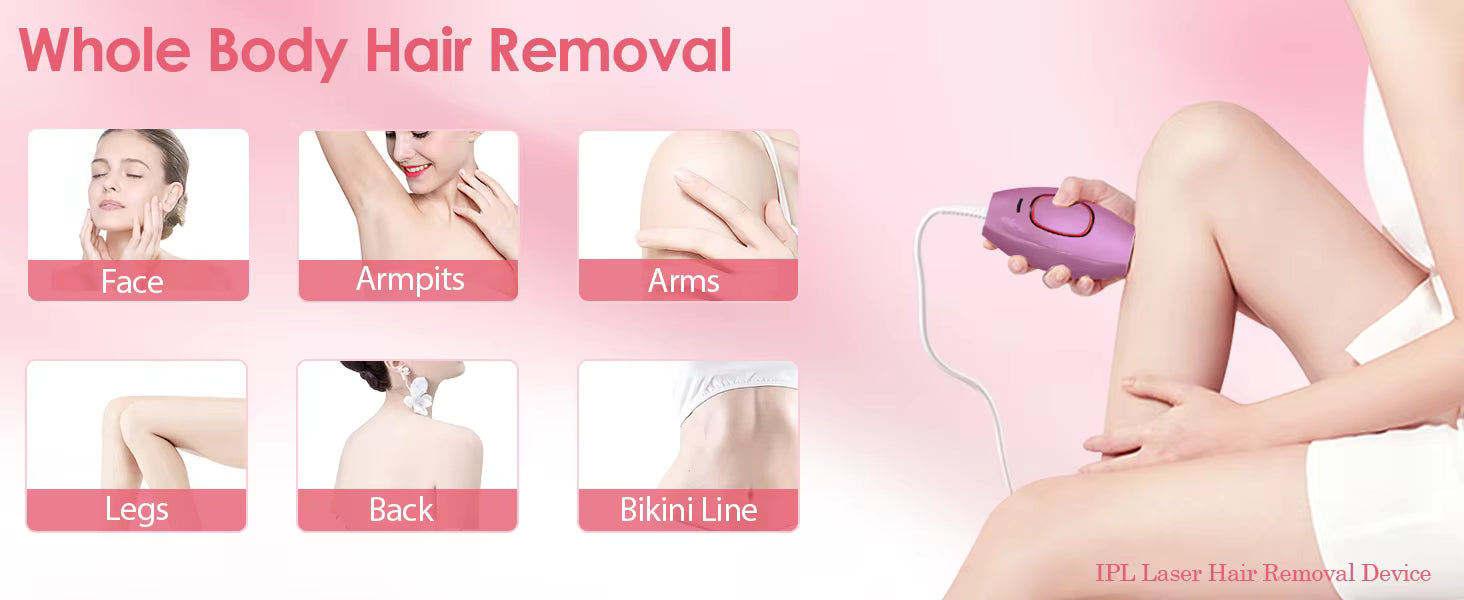 LumaSmooth device suitable for body, face, legs and bikini"